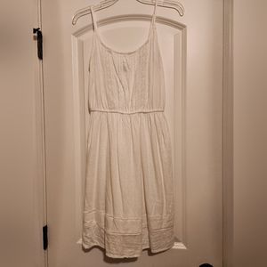White spaghetti strap dress